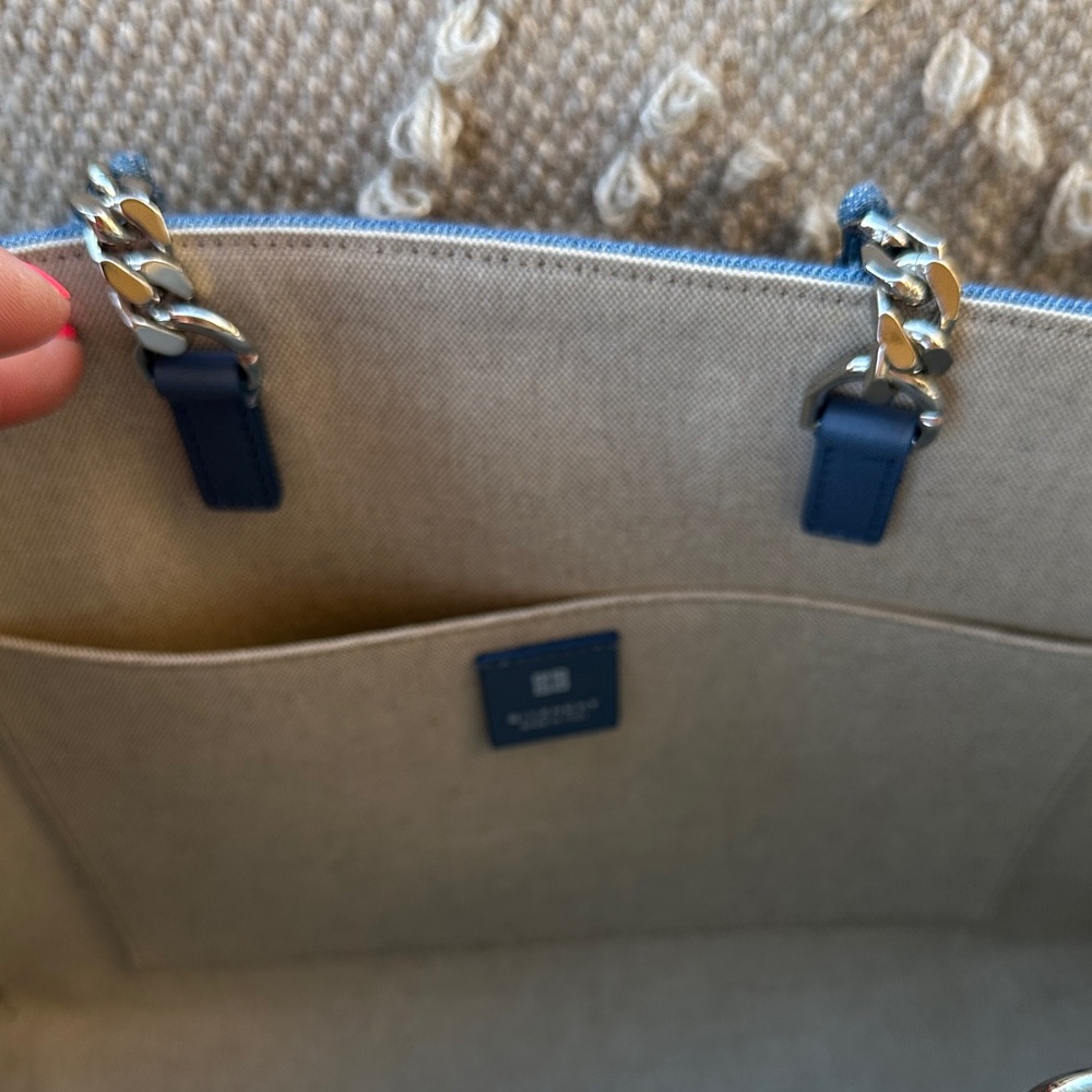 Givenchy Blue Patterned Shoulder Bag - Picture 3 of 13